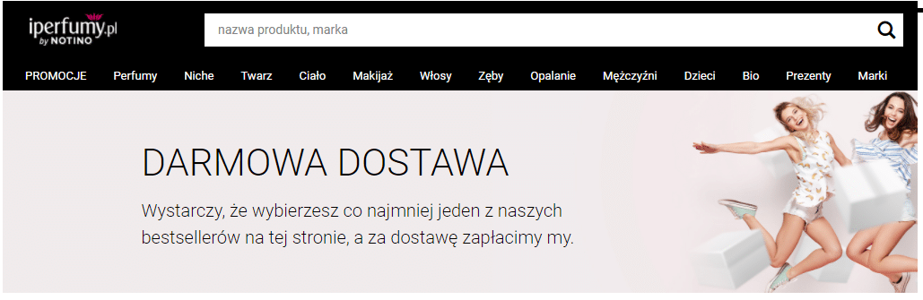 Darmowa dostawa na iperfumy jest mozliwa, jeśli wybierzemy jeden z rekomendowanych produktów. 
